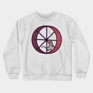 Gym Rat Cardio Day on the Treadmill Hamster Wheel Crewneck Sweatshirt